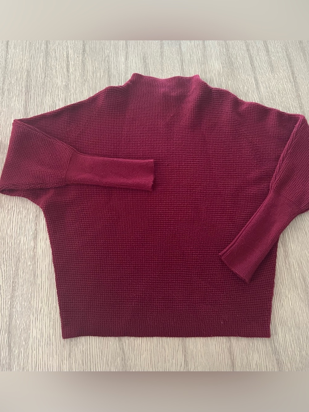 Cyrus Red mahoga woman’s Funnel Neck Knit Sweater